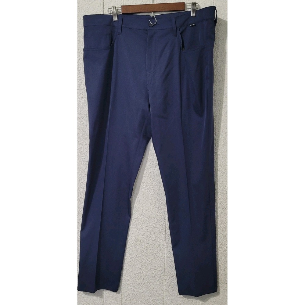 Travis Mathew Golf Pants Mens 38x31 Blue Prestige Chino Stretch Open To Close